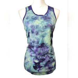 Tek Gear Blue and Green Tie-Dye Tank Top